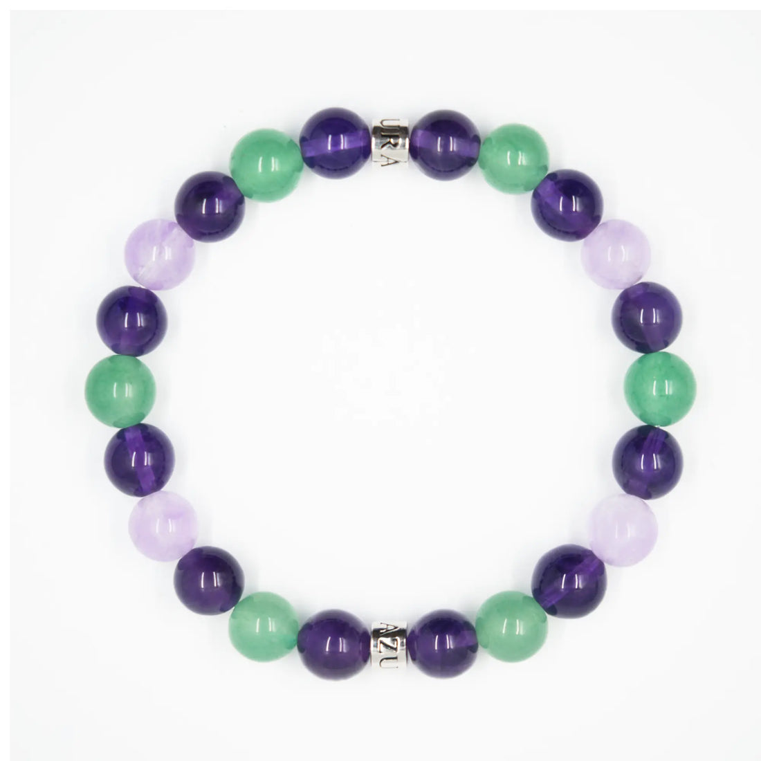 Amethyst • Aventurine • Lavender Amethyst Bracelet  — Auspicious Poise ( 8mm )