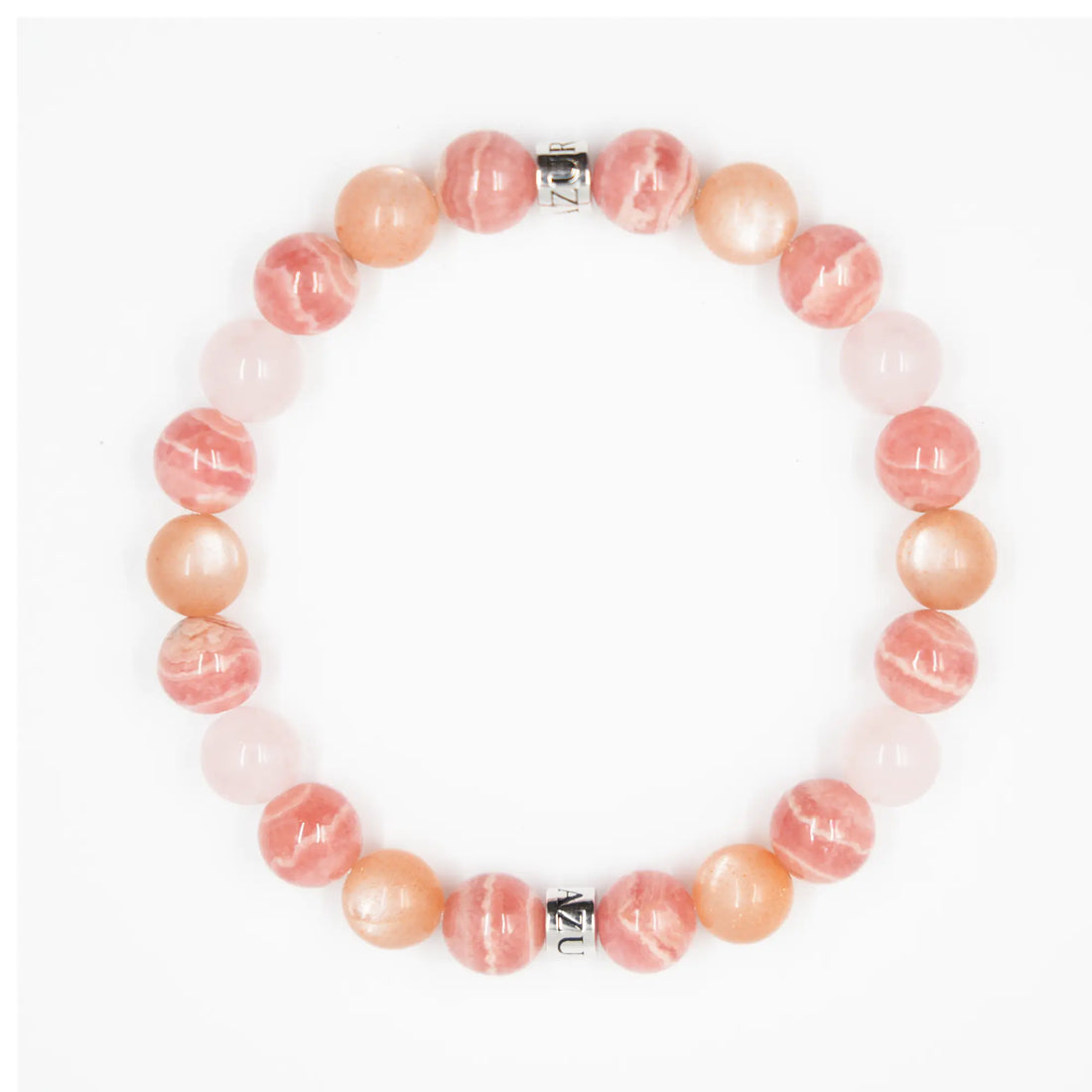 Rhodochrosite • Sunstone • Rose Quartz Bracelet — Loving Radiance ( 8mm )