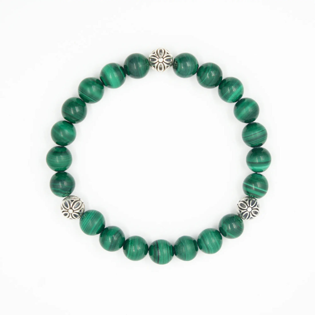 Malachite Bracelet — Verdant Guardian ( 8mm )