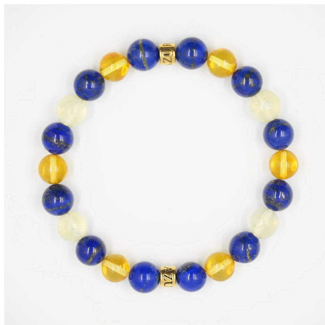 Lapis Lazuli • Citrine Bracelet — Solaris Wisdom ( 8mm )