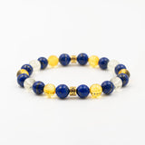 Lapis Lazuli • Citrine Bracelet — Solaris Wisdom ( 8mm )