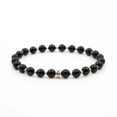 Black Tourmaline Bracelet — Grounded Aegis ( 6mm )