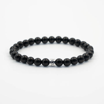 Black Tourmaline Bracelet — Rooted Shield ( 6mm )