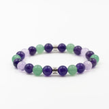 Amethyst • Aventurine • Lavender Amethyst Bracelet  — Auspicious Poise ( 8mm )