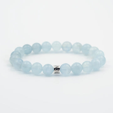 Aquamarine Bracelet — Clear Voice ( 8mm )
