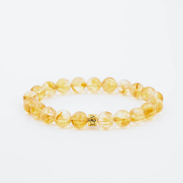 Citrine Bracelet — Golden Abundance ( 8mm )