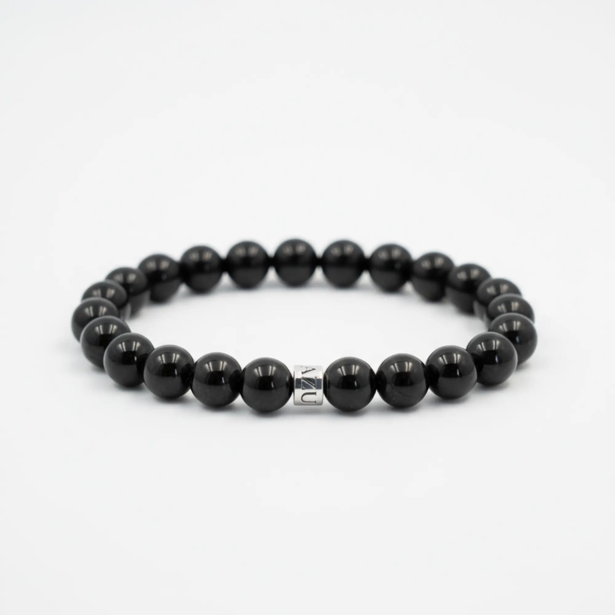 Black Tourmaline Bracelet — Earthen Ward ( 8mm )