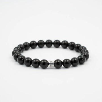 Black Tourmaline Bracelet — Earthen Ward ( 8mm )