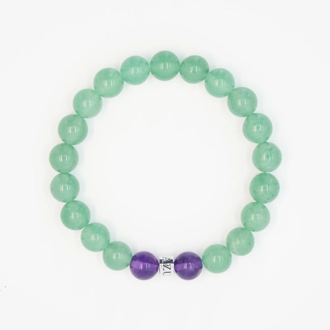 Aventurine & Amethyst Bracelet — Sage Fortune ( 8mm )
