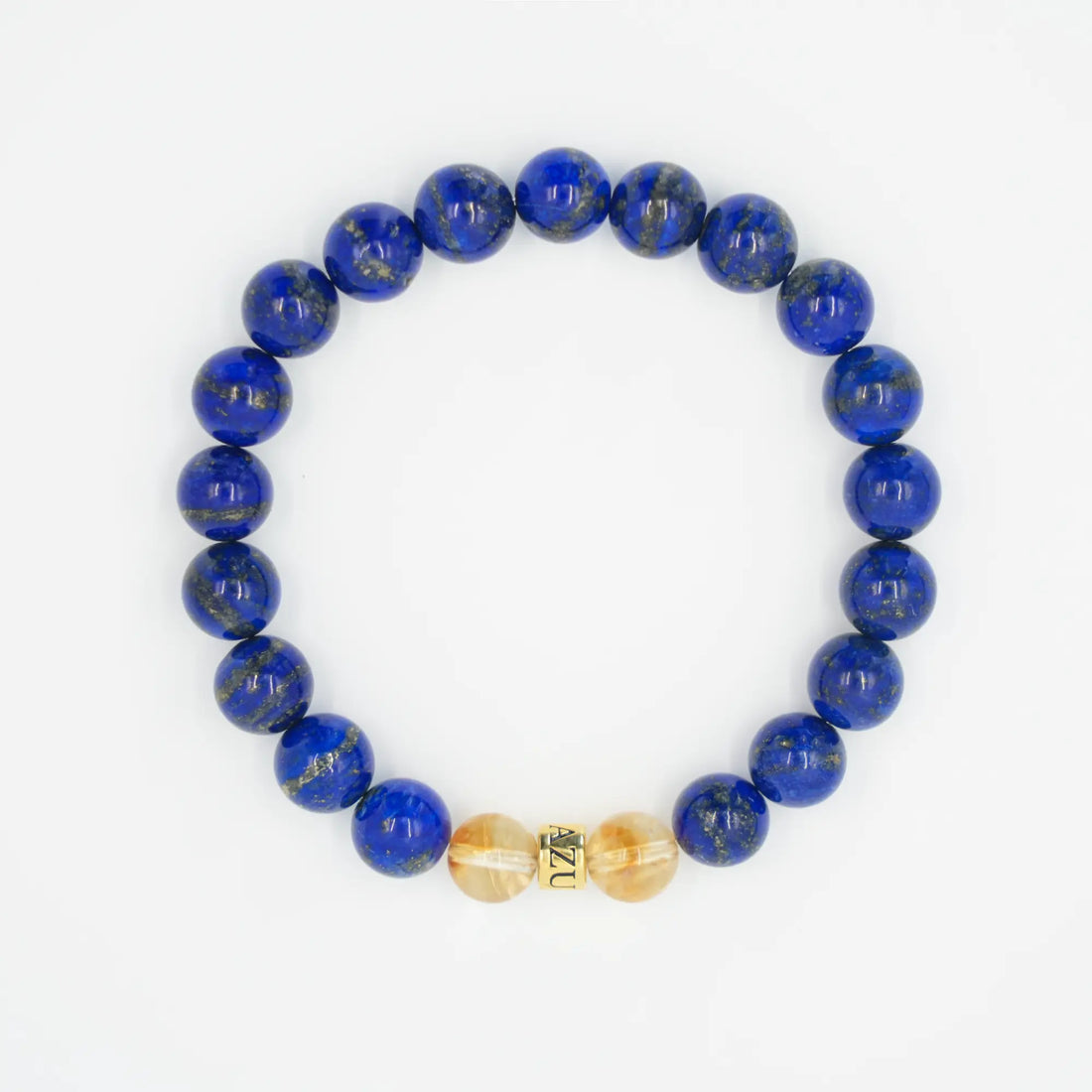 Lapis Lazuli & Citrine Bracelet — Wise Abundance ( 8mm )