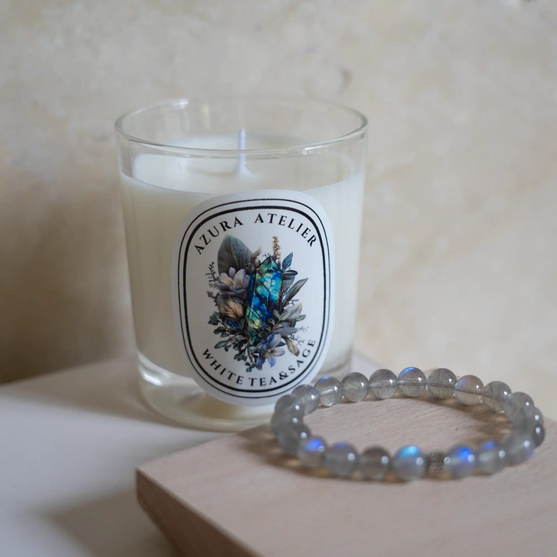 White Tea & Sage × Labradorite — Clarity & Transformation Set