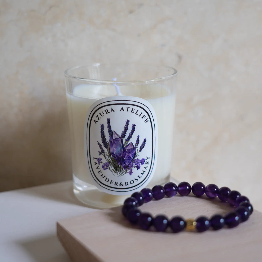 Lavender & Rosemary × Amethyst — Serenity & Insight Set