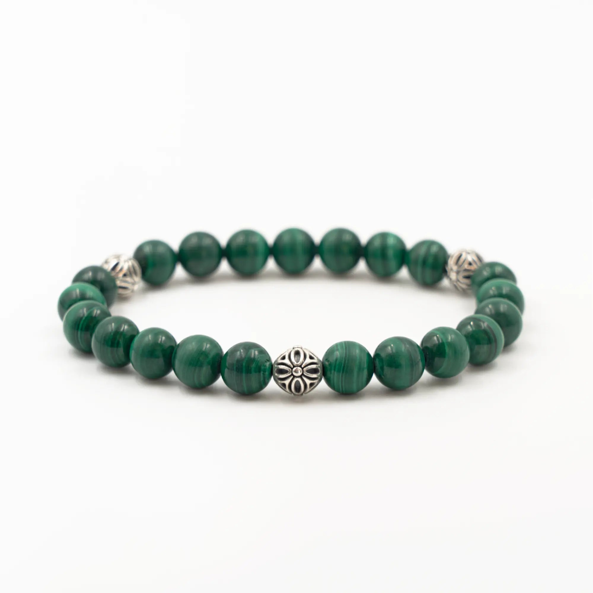 Malachite Bracelet — Verdant Guardian ( 8mm )