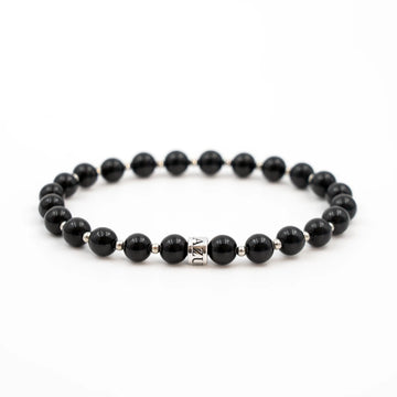 Black Tourmaline Bracelet — Grounded Aegis ( 6mm )