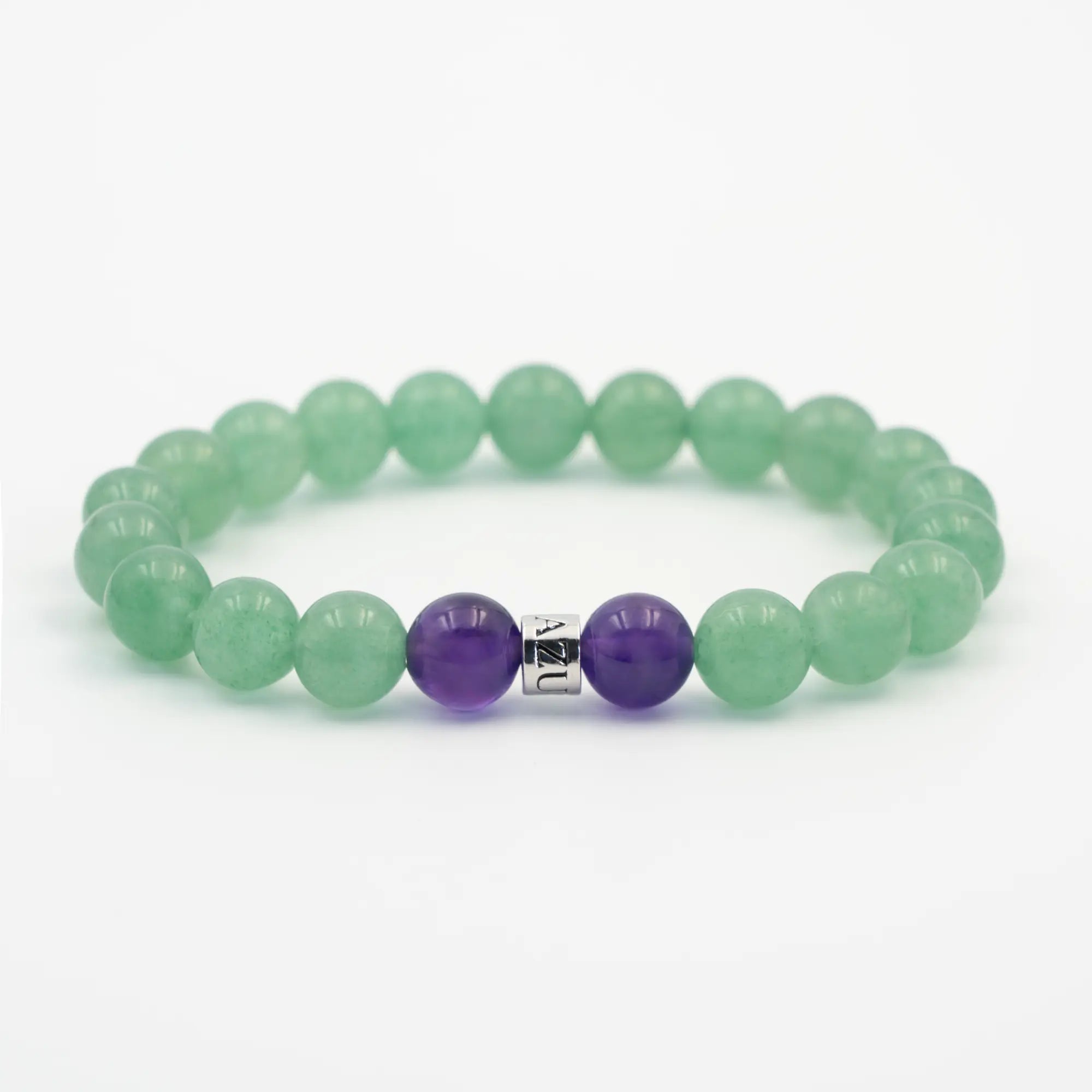 Aventurine & Amethyst Bracelet — Sage Fortune ( 8mm )