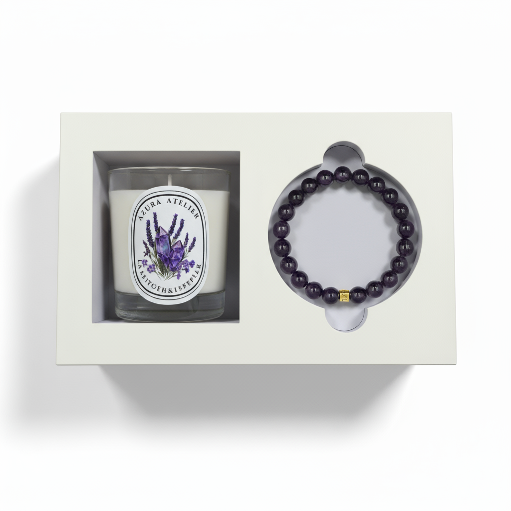 Lavender & Rosemary × Amethyst — Serenity & Insight Set