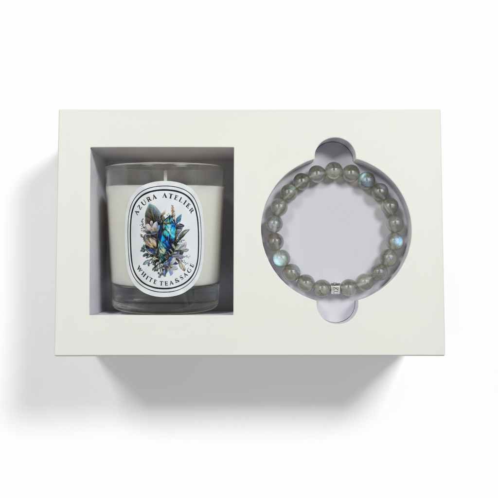 White Tea & Sage × Labradorite — Clarity & Transformation Set